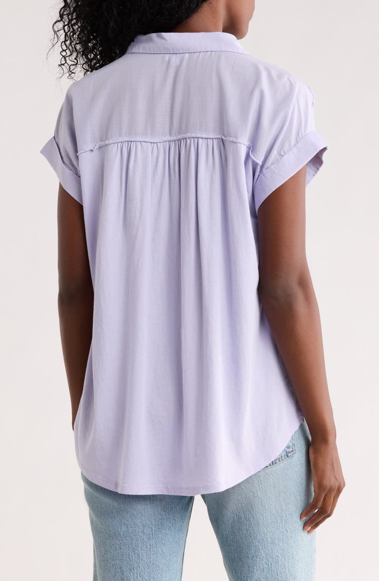 Splendid Paige Button-Up Shirt, Alternate, color, Lavender