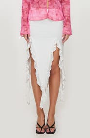 Princess Polly Peachey Asymmetric Ruffle Skirt