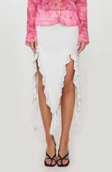 Princess Polly Peachey Asymmetric Ruffle Skirt