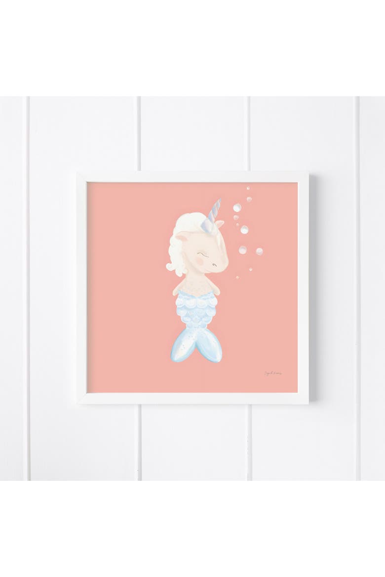 Unimermaid Museum Quality 8" x 8" Art Print, Main, color, Multicolored