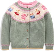 Mini Boden Kids' Edie Fair Isle Cardigan