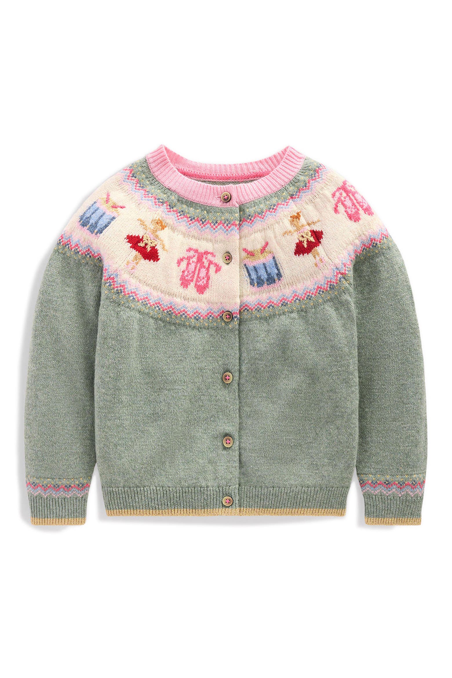 Csarite Mini Boden Kids' Edie Fair Isle Cardigan | Nordstrom