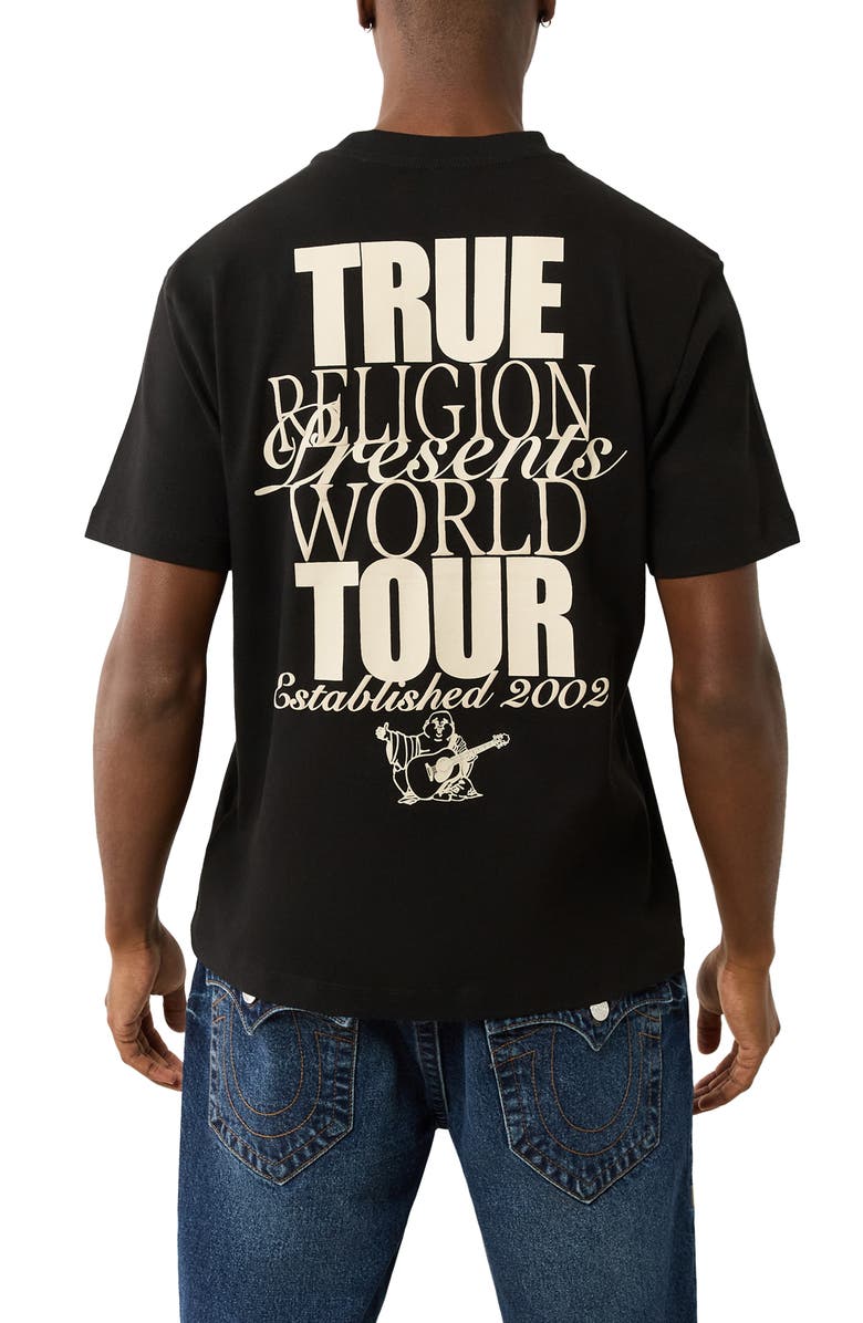 True Religion Crackle World Graphic T-Shirt, Alternate, color, 