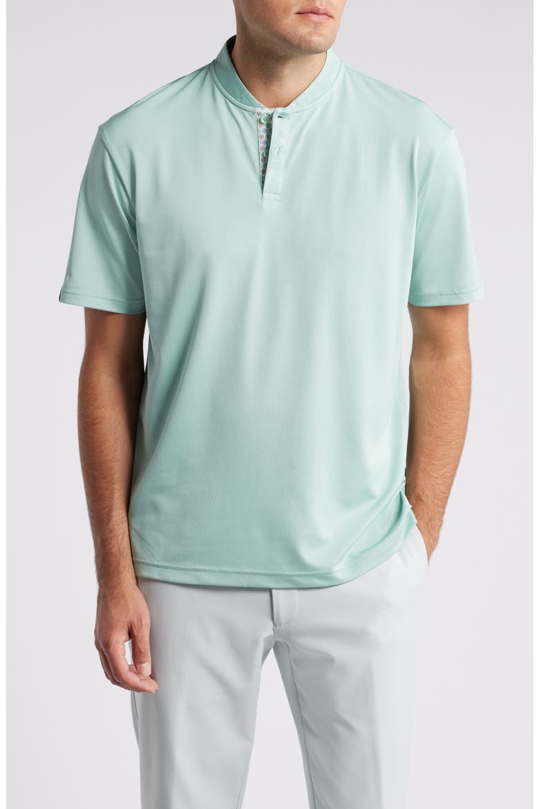 Van Solid Blade Collar Polo, Main, color, SURF SPRAY