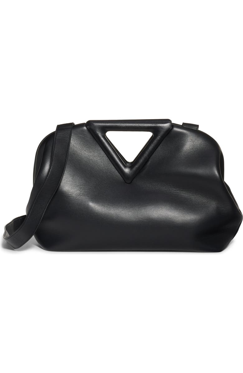 Bottega Veneta The Triangle Calfskin Leather Shoulder Bag, Alternate, color,