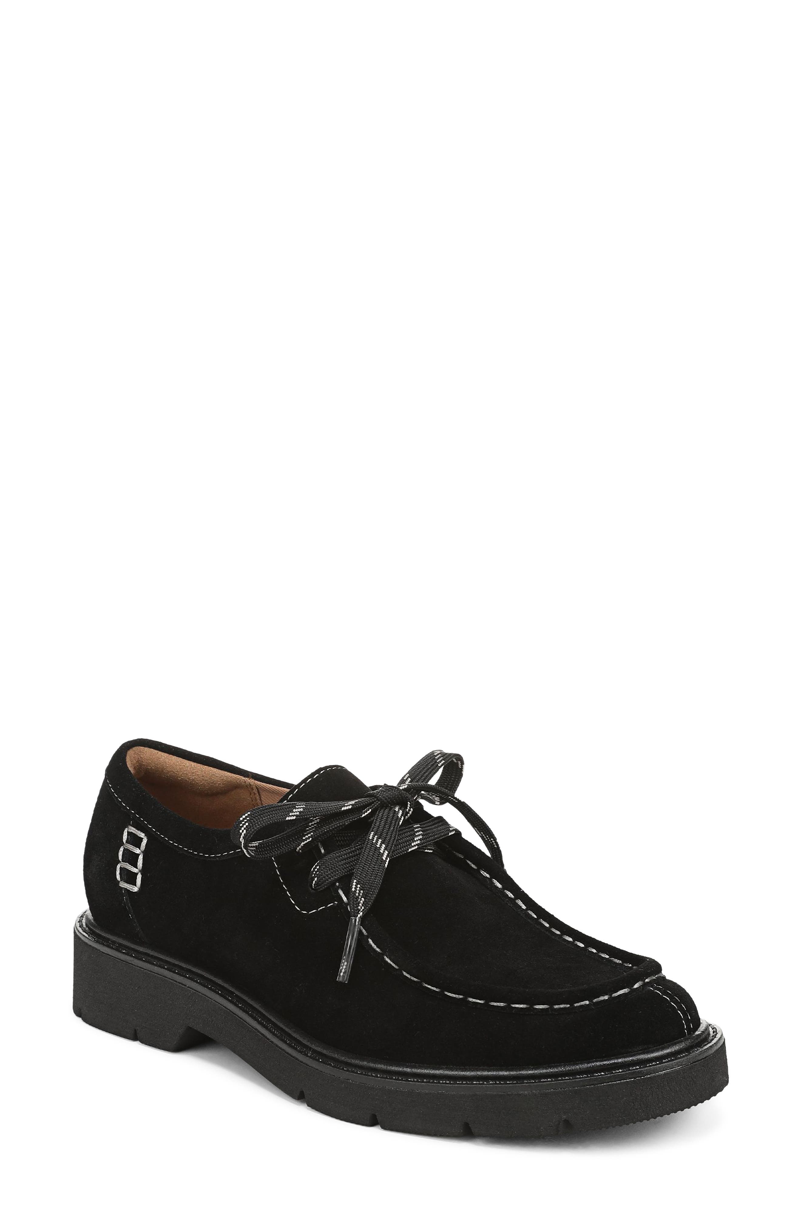 Tisha Loafer, Main, color, BLACK SUEDE