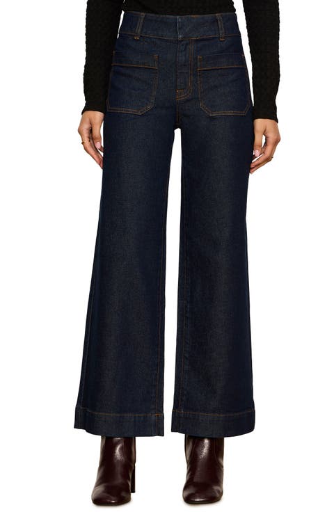 Chelsea Patch Pocket Wide Leg Jeans