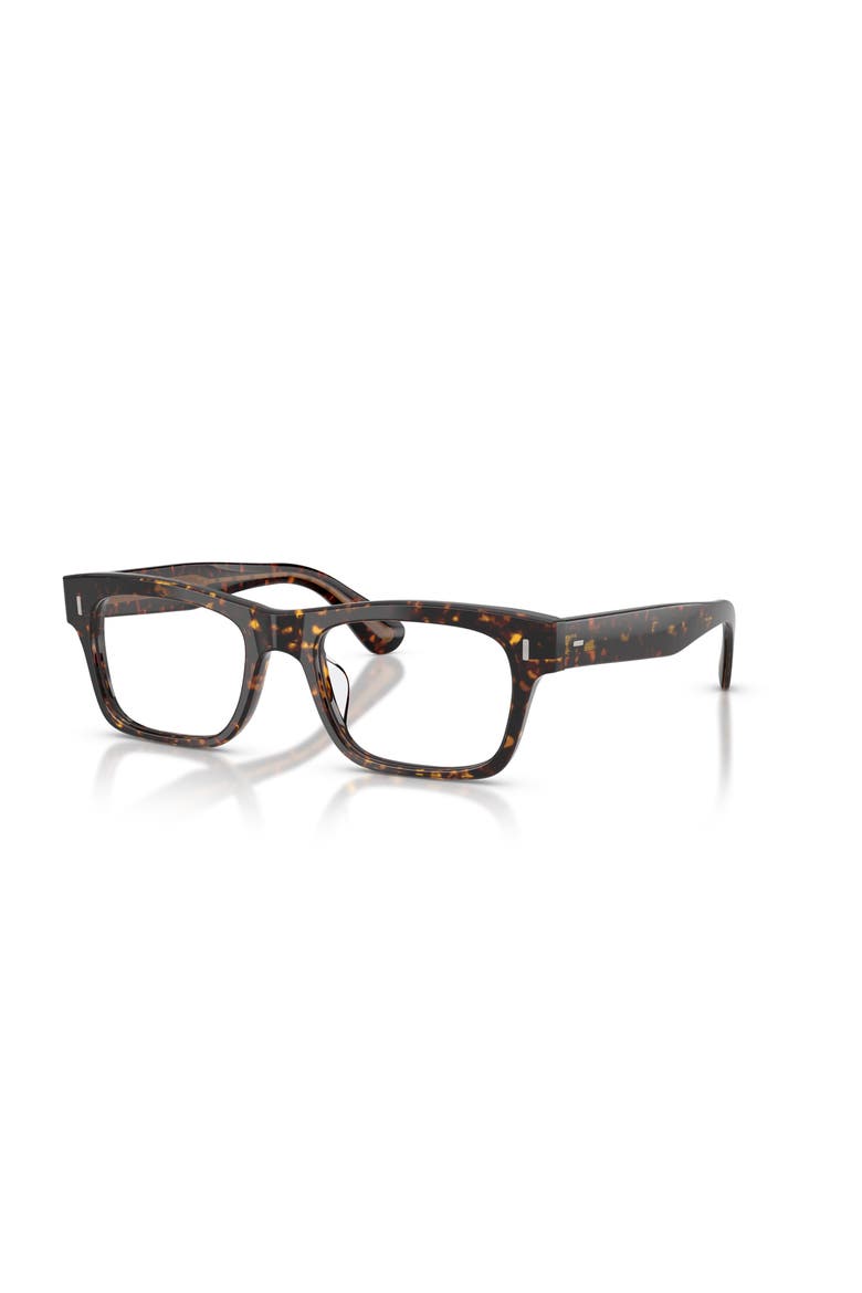 52mm Rectangle optical glasses, Main, color, Tortoise