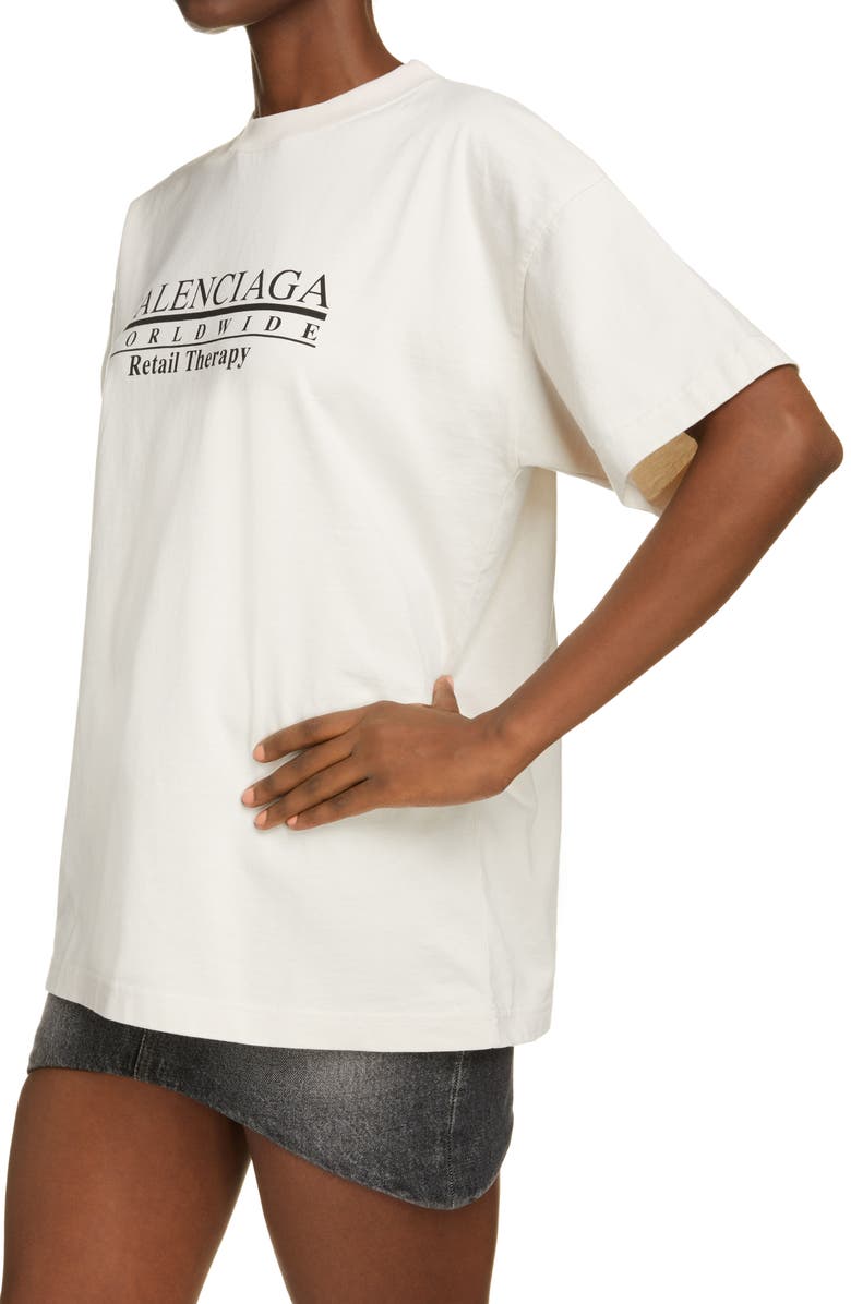 Balenciaga Unisex Retail Therapy Graphic Tee, Alternate, color, 