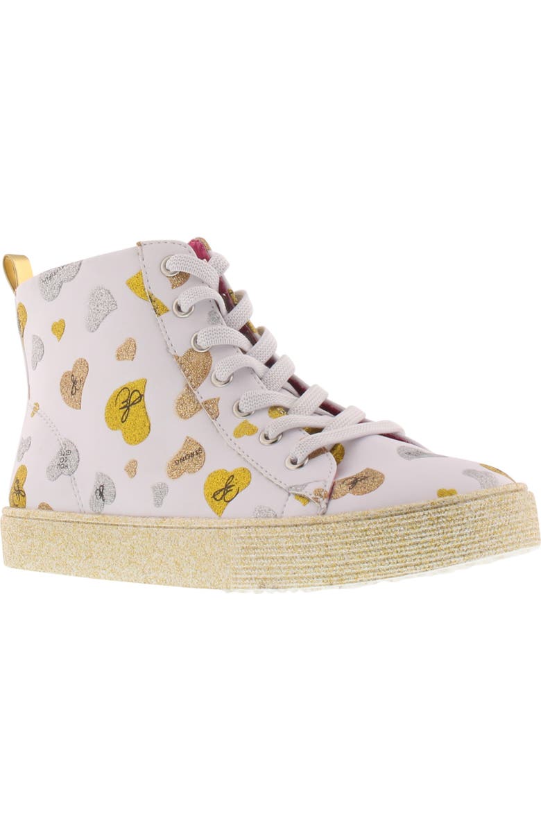 Sam Edelman Bella Whimsical Glitter High Top Sneaker, Main, color,