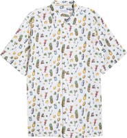 Tommy Bahama Coastal Ease Shake & Sip IslandZone® Short Sleeve Button-Up Shirt