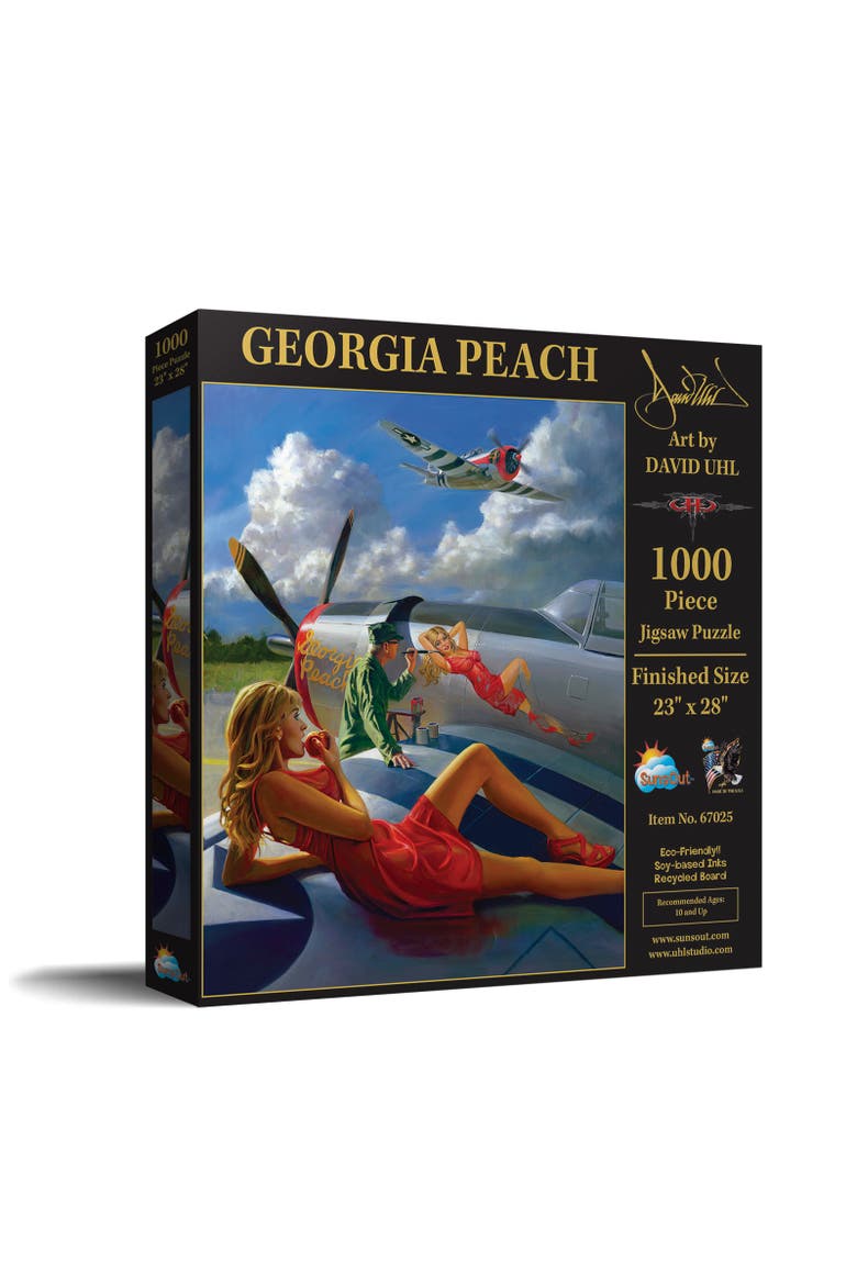 Georgia Peach 1000 piece Jigsaw Puzzle for Adults, Main, color, Multicolor