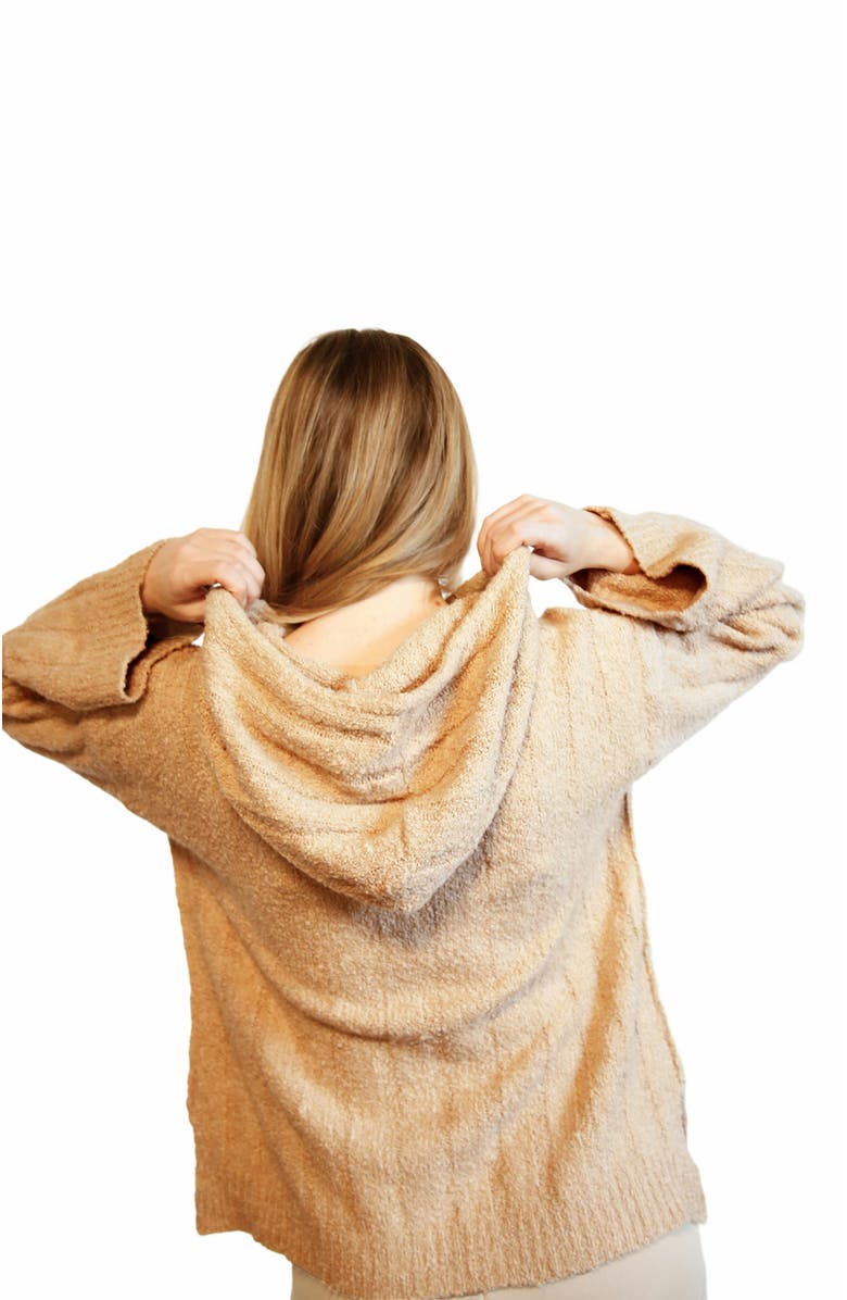 ABLE Harlow Boucle Sweater Hoodie, Alternate, color, 