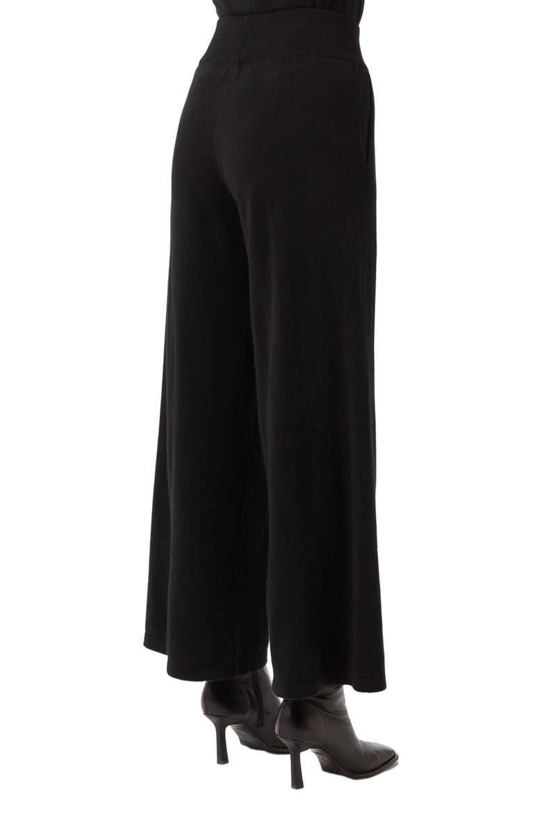 GOBI Mongolian Cashmere Wide-Leg Cashmere Pants, Alternate, color, Vapor Blue