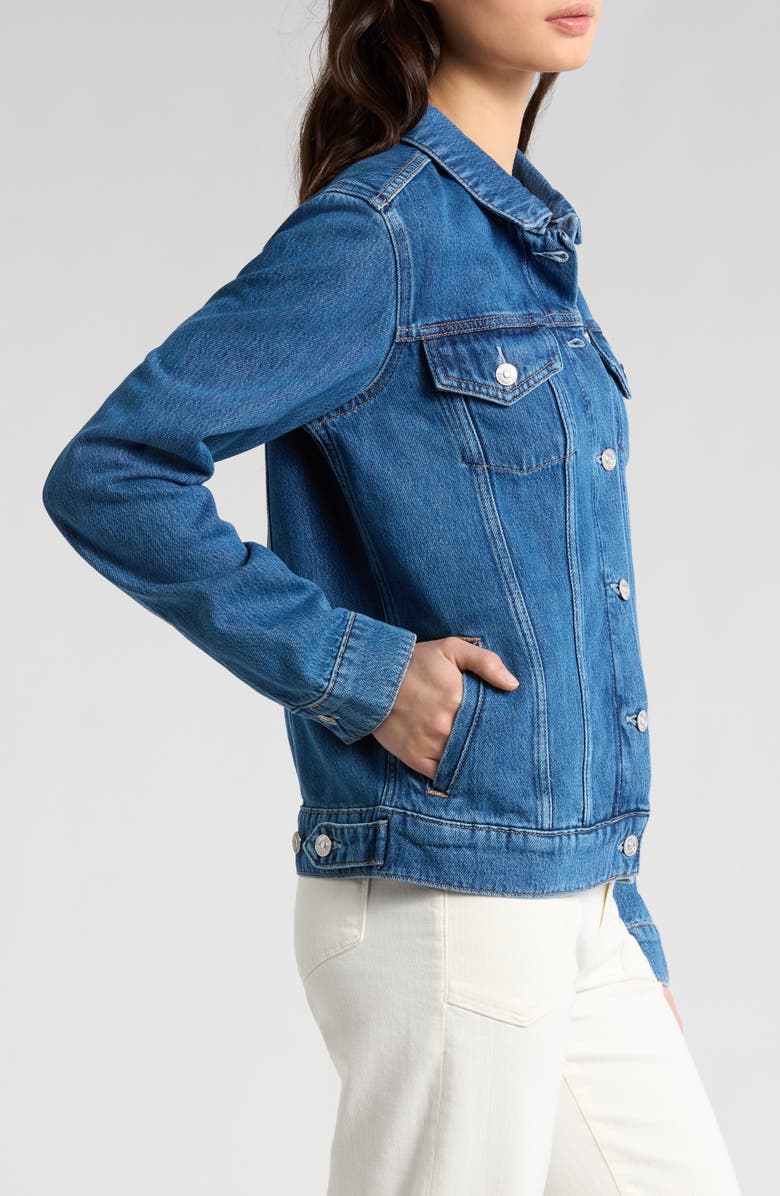 PAIGE Rowan Denim Trucker Jacket, Alternate, color, Bellisimo