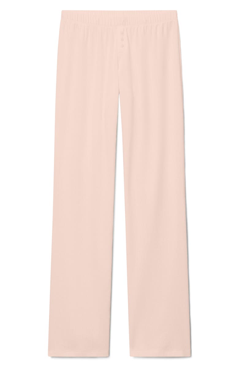 Tommy John Pointelle Rib Sleep Pants, Alternate, color, Pink