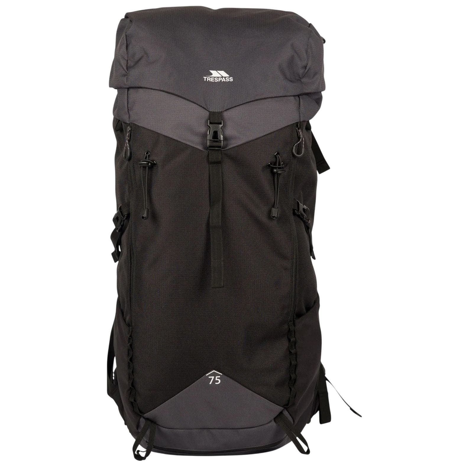 Pass 16.5gallon Hiking Backpack, Main, color, Black and Dark Grey