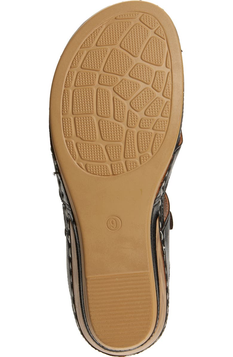 EXTREME BY EDDIE MARC Buckle Wedge Slide Sandal, Alternate, color,