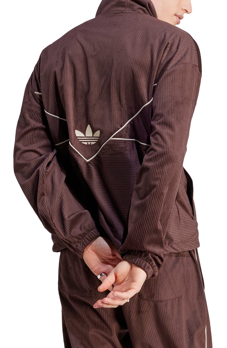 adidas Originals Recycled Polyester Corduroy Track Jacket, Alternate, color, 