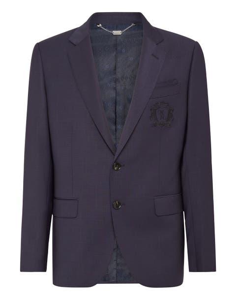 Blazer Embroidered Logo Men