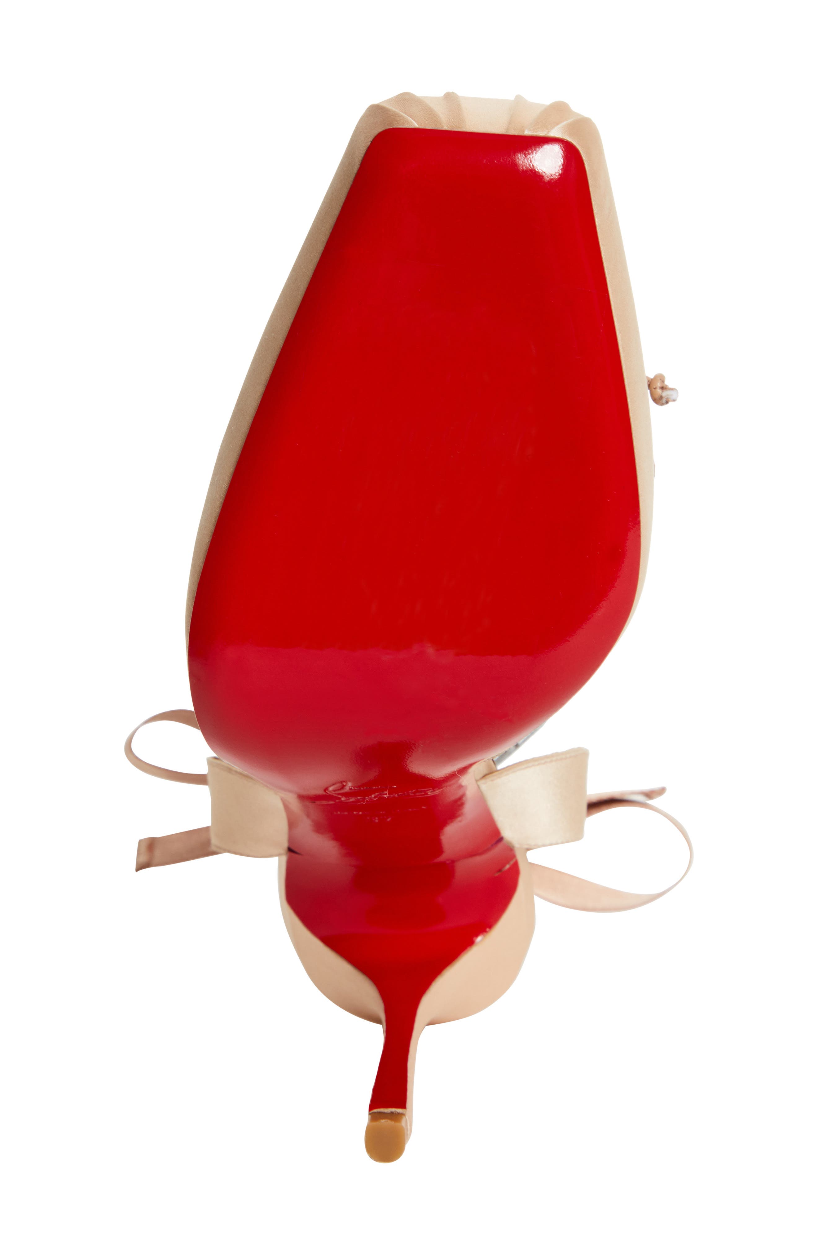 Christian Louboutin Cassia Lace-Up Slingback Pump, Alternate, color, Blush/ Lin Blush