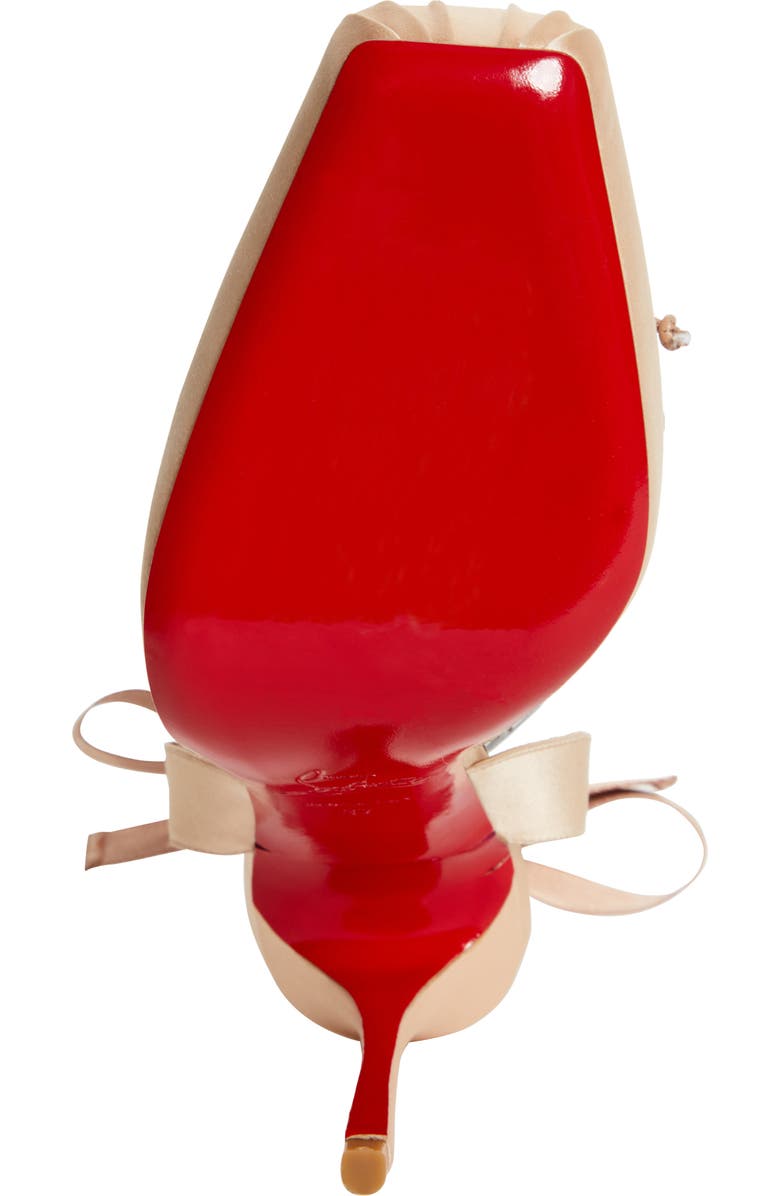 Christian Louboutin Cassia Lace-Up Slingback Pump, Alternate, color, Blush/ Lin Blush