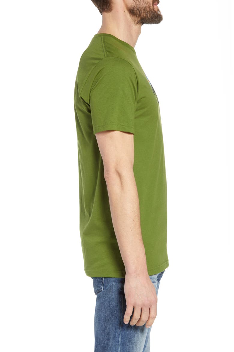 Fitz Roy Bear Organic Cotton Crewneck T-Shirt, Alternate, color, SPROUTED GREEN
