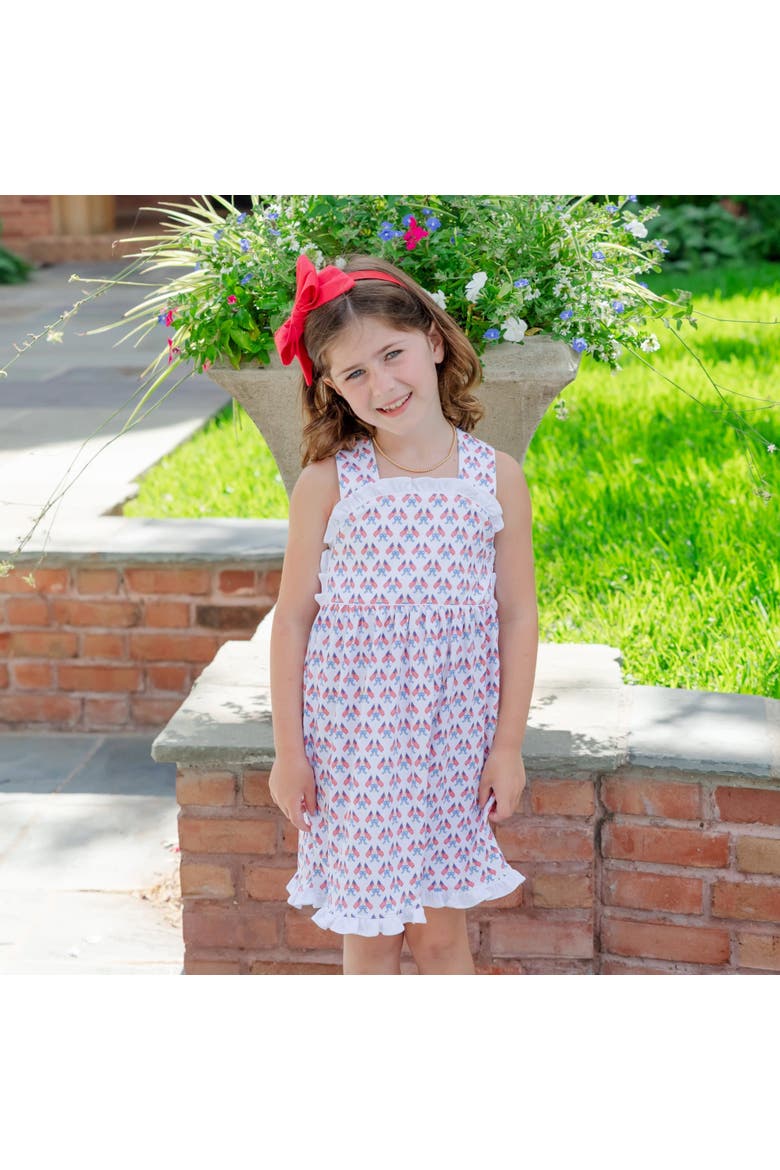 Eden Girls' Dress, Alternate, color, Stars, Stripes, and Bows