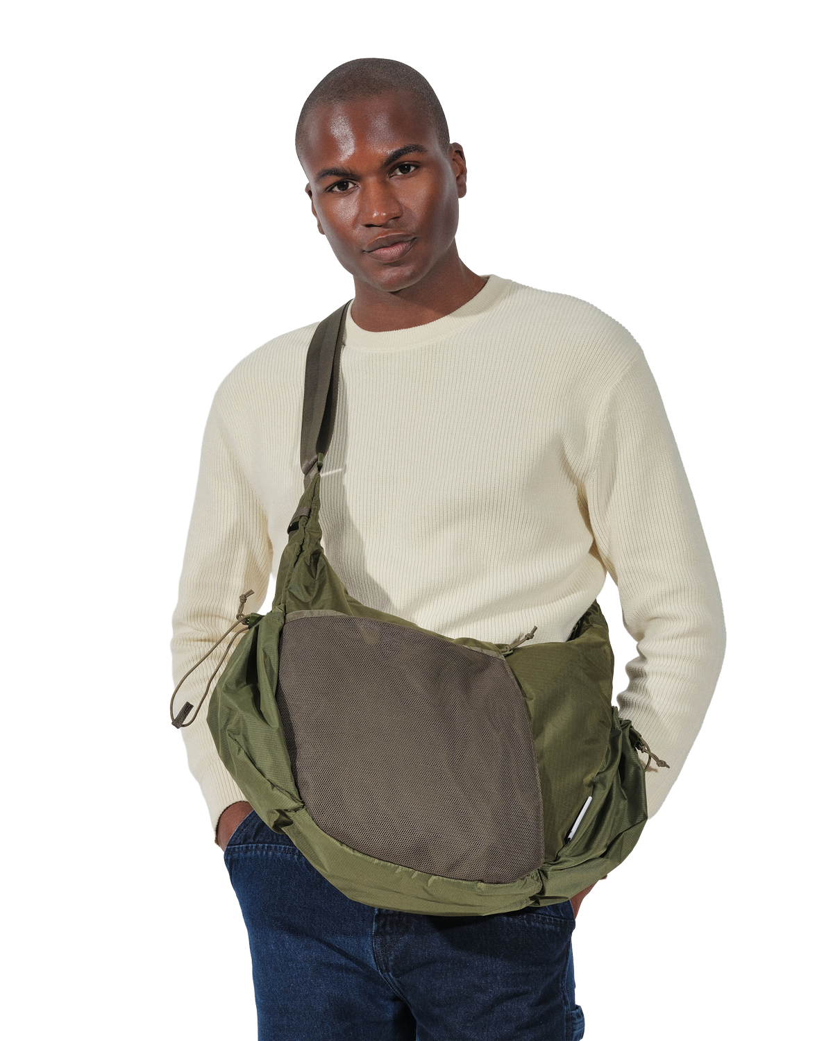 Crescent Crossbody Big 8L, Alternate, color, Olive