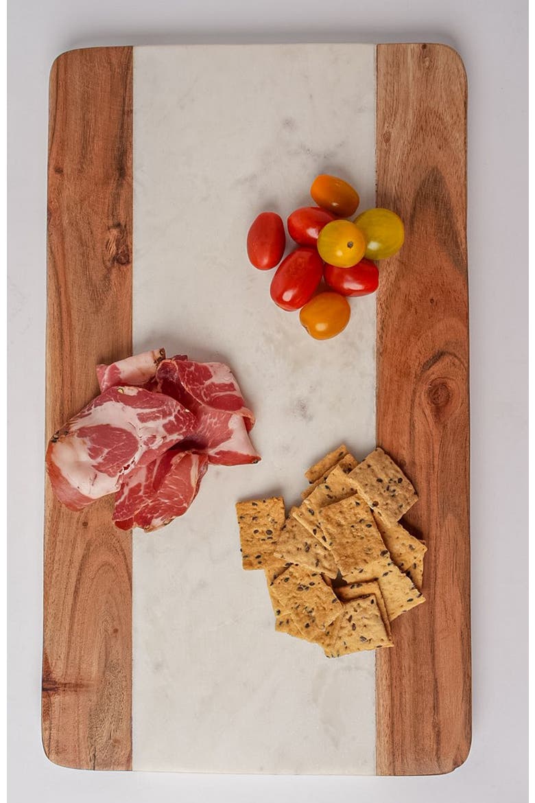 Marble Serving Board - Rectangle, Alternate, color, Grey