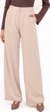 Petal & Pup Ana Pleated Wide Leg Pants