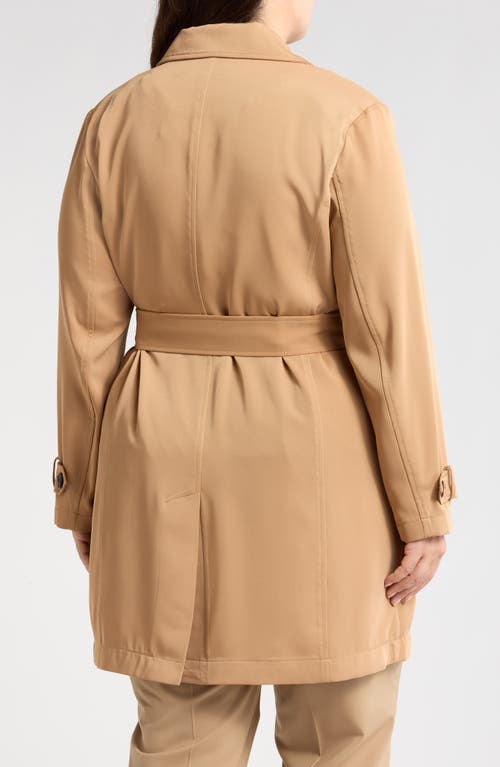 Bagatelle Belted Coat In Camel