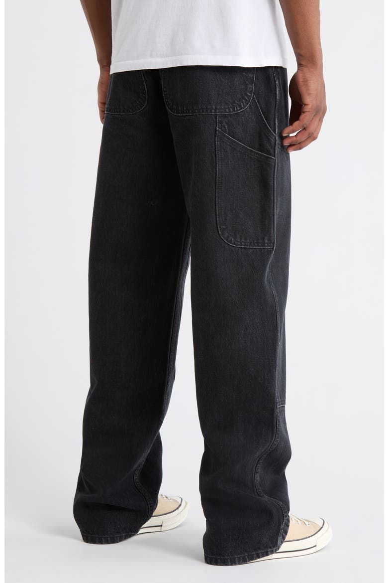 Wide Leg Jeans, Alternate, color, WASHED BLACK