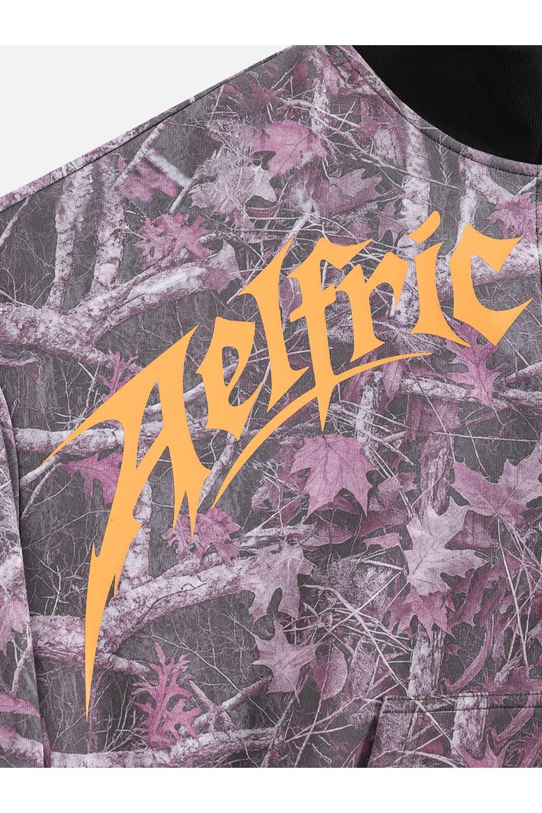 Boxy Camo Zip Up Sweatshirt, Alternate, color, Pink