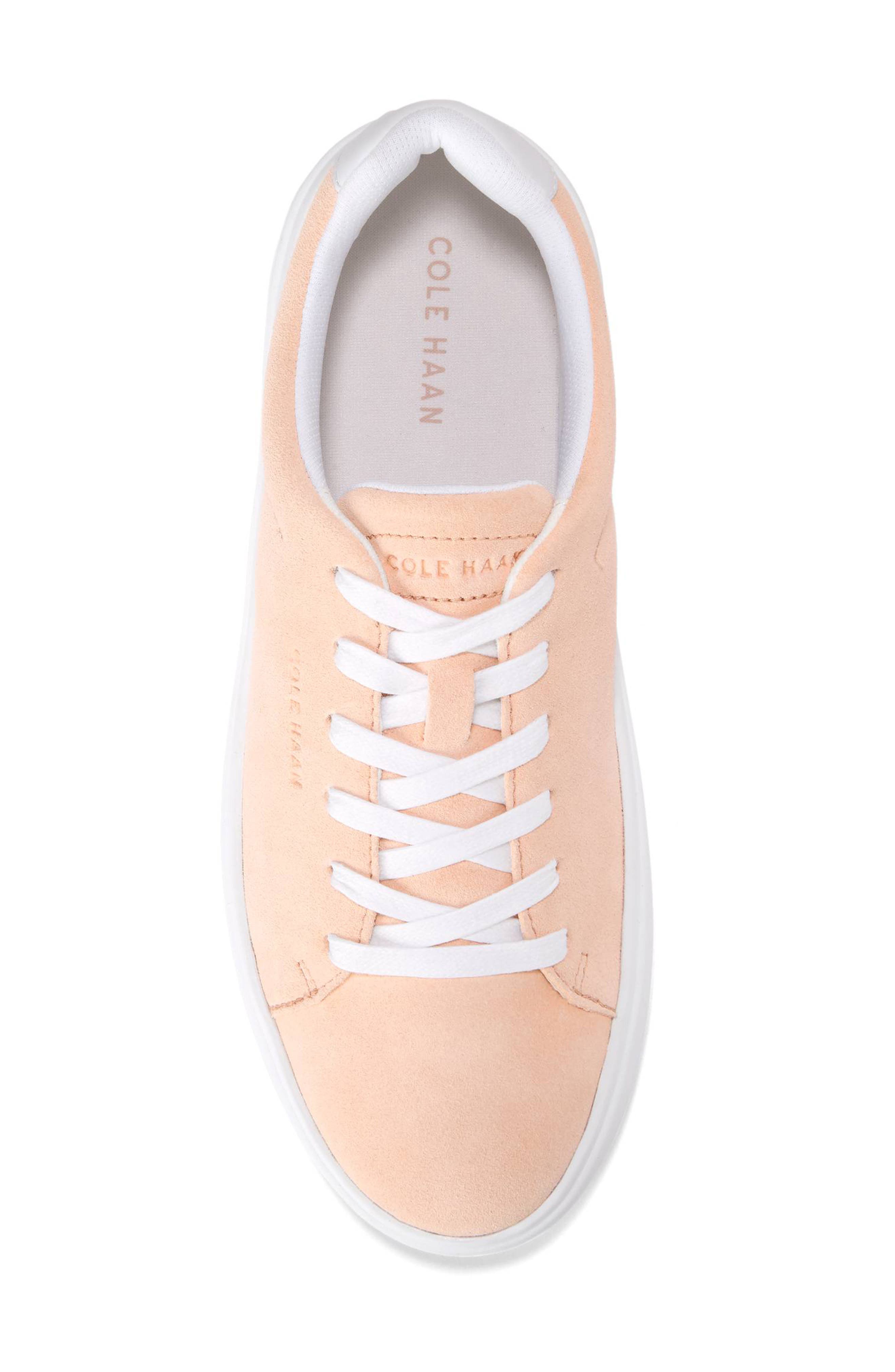 Cole Haan GrandPro Crosscourt Traveler Sneaker, Alternate, color, Beach Sand Suede/ White