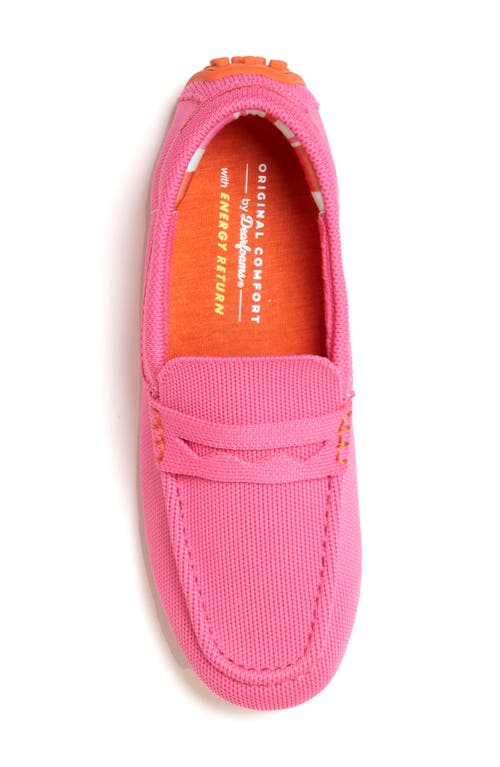 Dearfoams Hazel Stretch Knit Driving Loafer Slipper In Azalea Pink