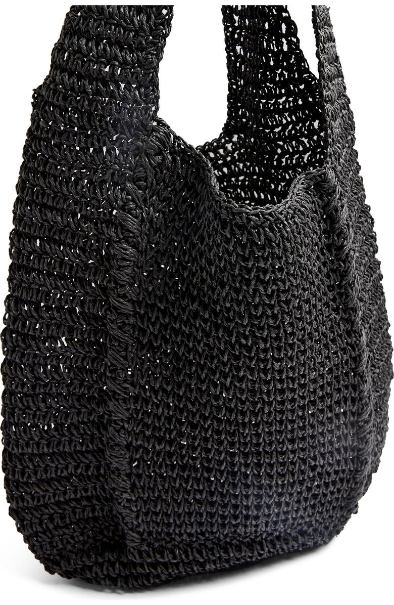 Topshop Bali Slouchy Straw Tote, Alternate, color,