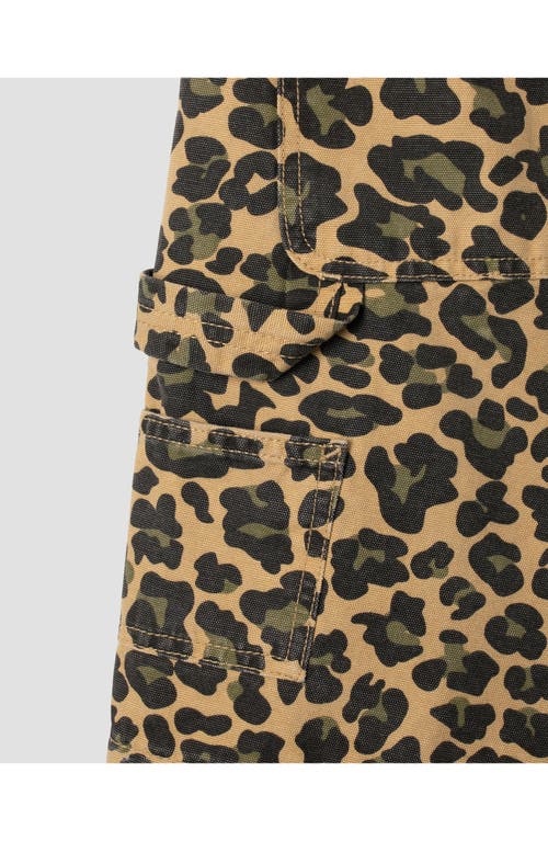 Stan Ray Big Job Carpeneter Shorts In Leopard Camo