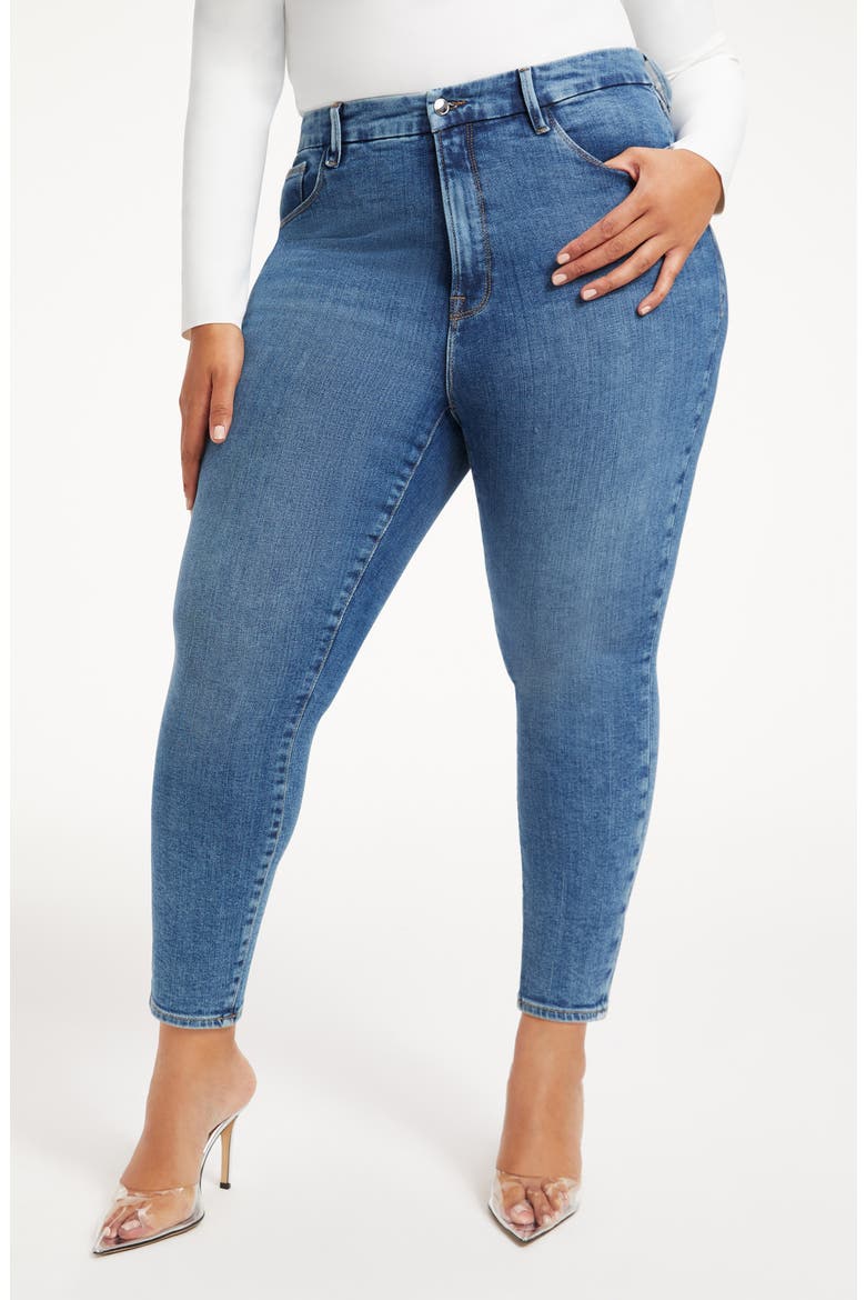 Good Waist Cropped Jeans, Alternate, color, INDIGO201