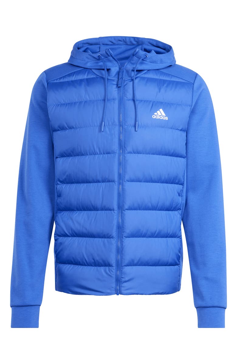 adidas Essentials Hybrid Hooded Water Repellent 600 Fill Power Down Jacket, Alternate, color, 