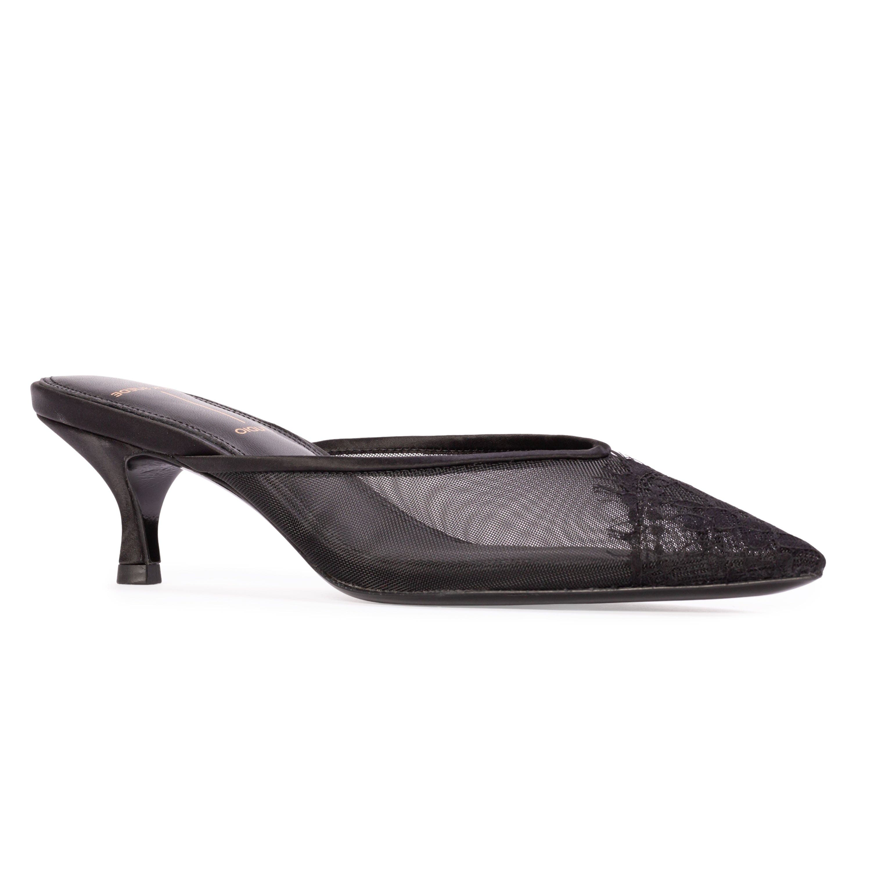 Cara 50 Mesh Mule, Alternate, color, Black Mesh