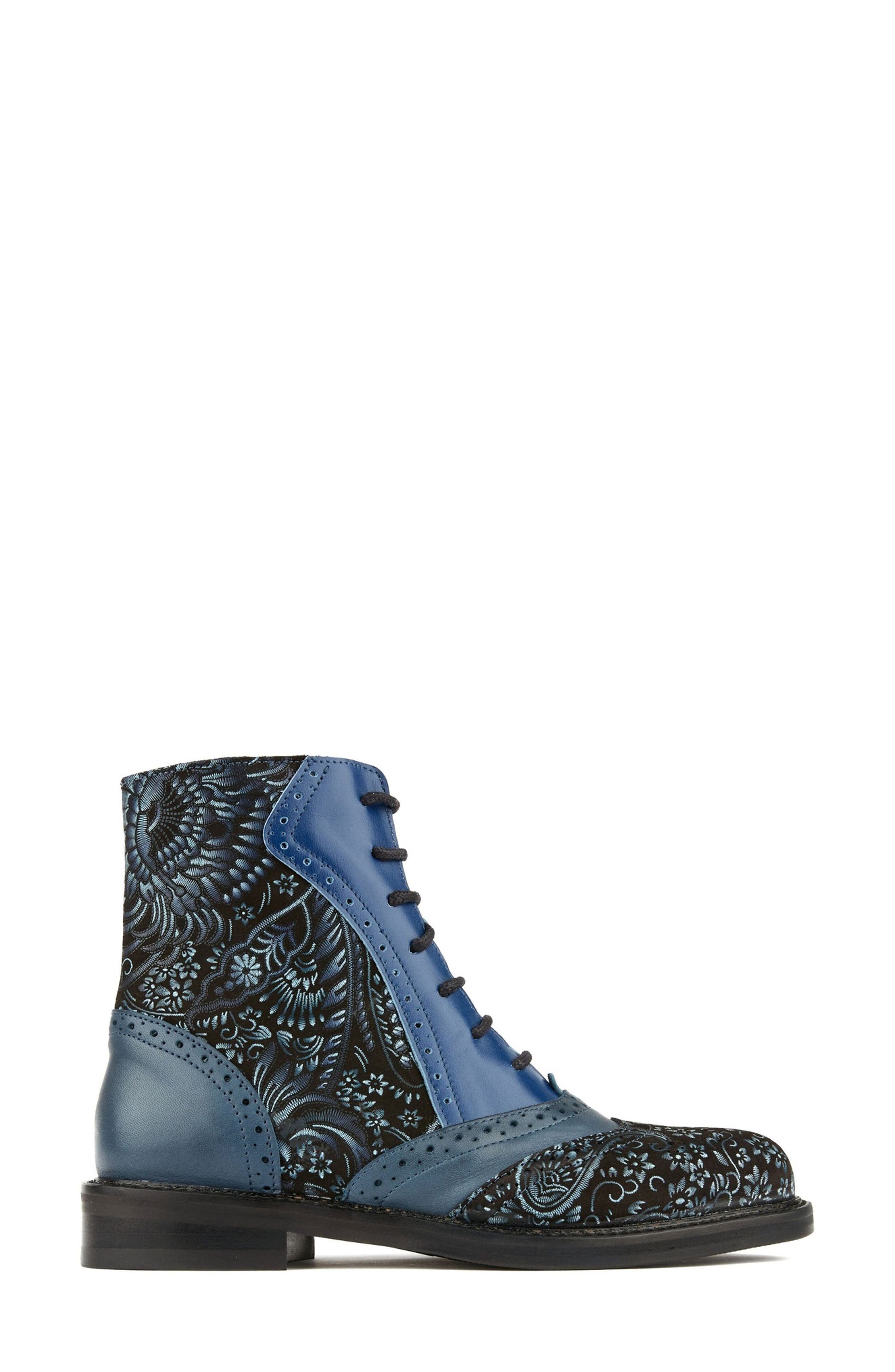 Brick Lane Water Resistant Ankle Boot, Alternate, color, BLUE