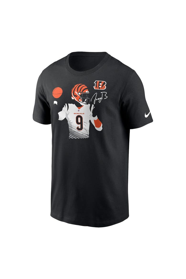 Men's Nike Joe Burrow Black Cincinnati Bengals Player Graphic T-Shirt, Alternate, color, Black