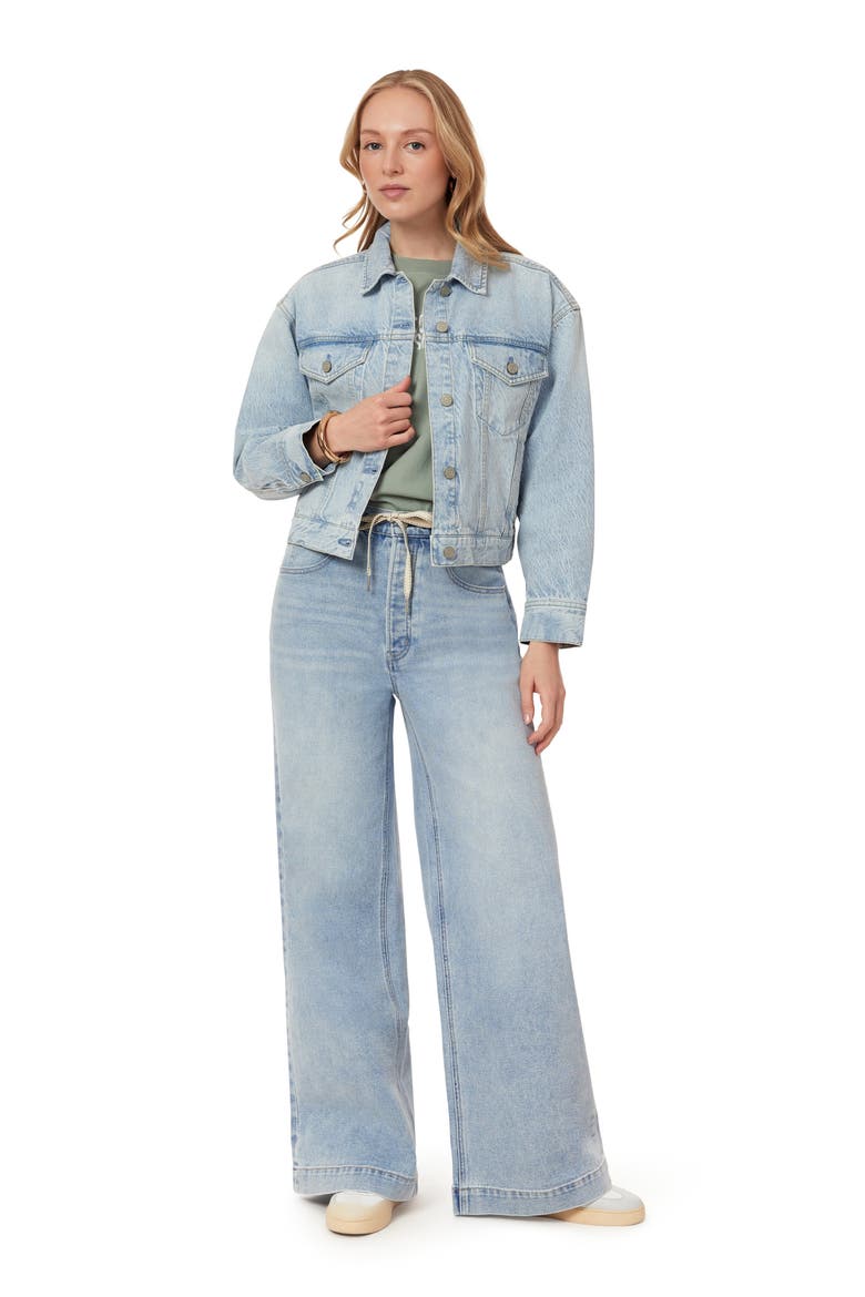 Oversized Crop Denim Jacket, Alternate, color, MARFA