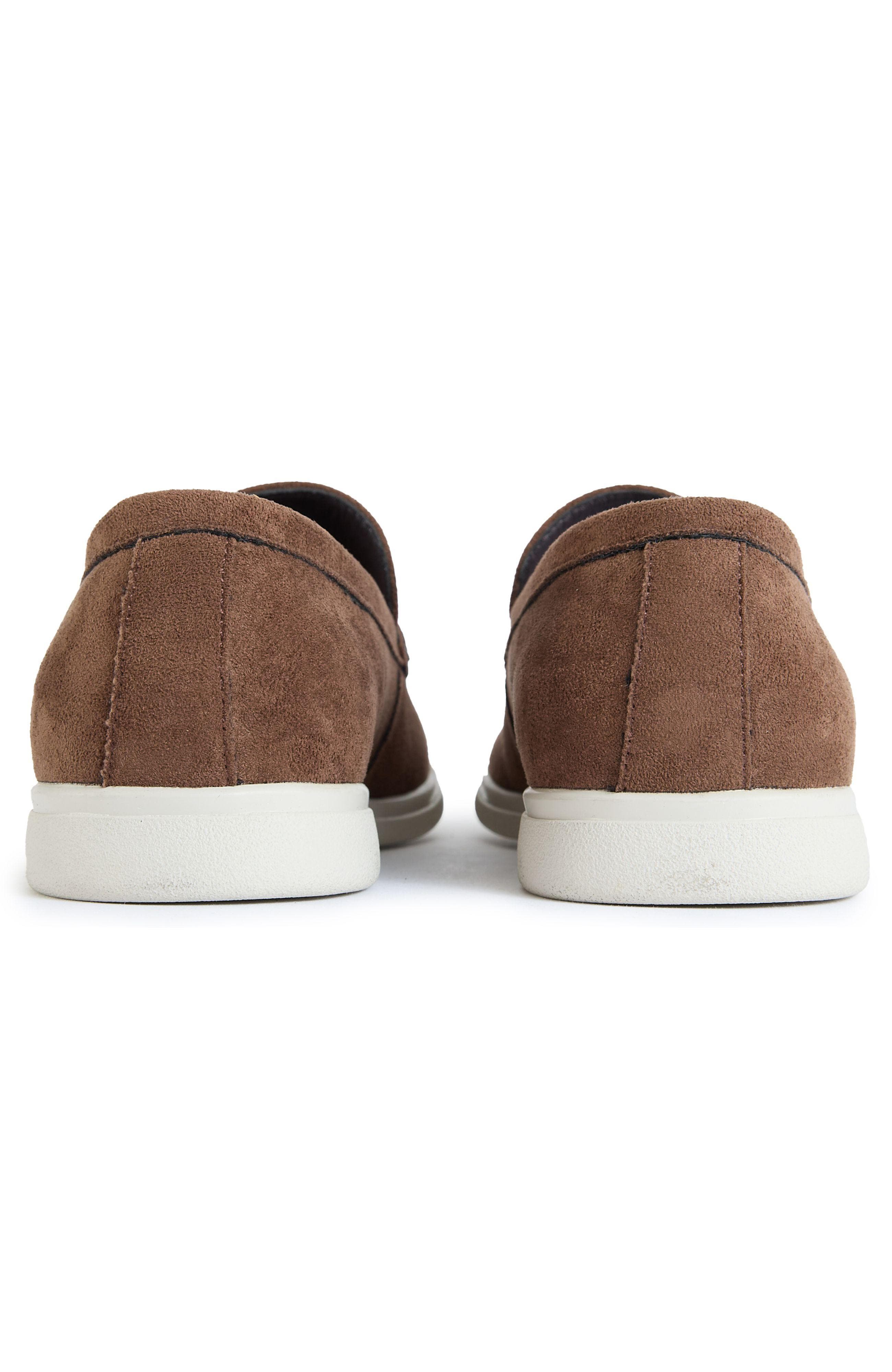Cashew Slip On Loafers, Alternate, color, Dark Brown