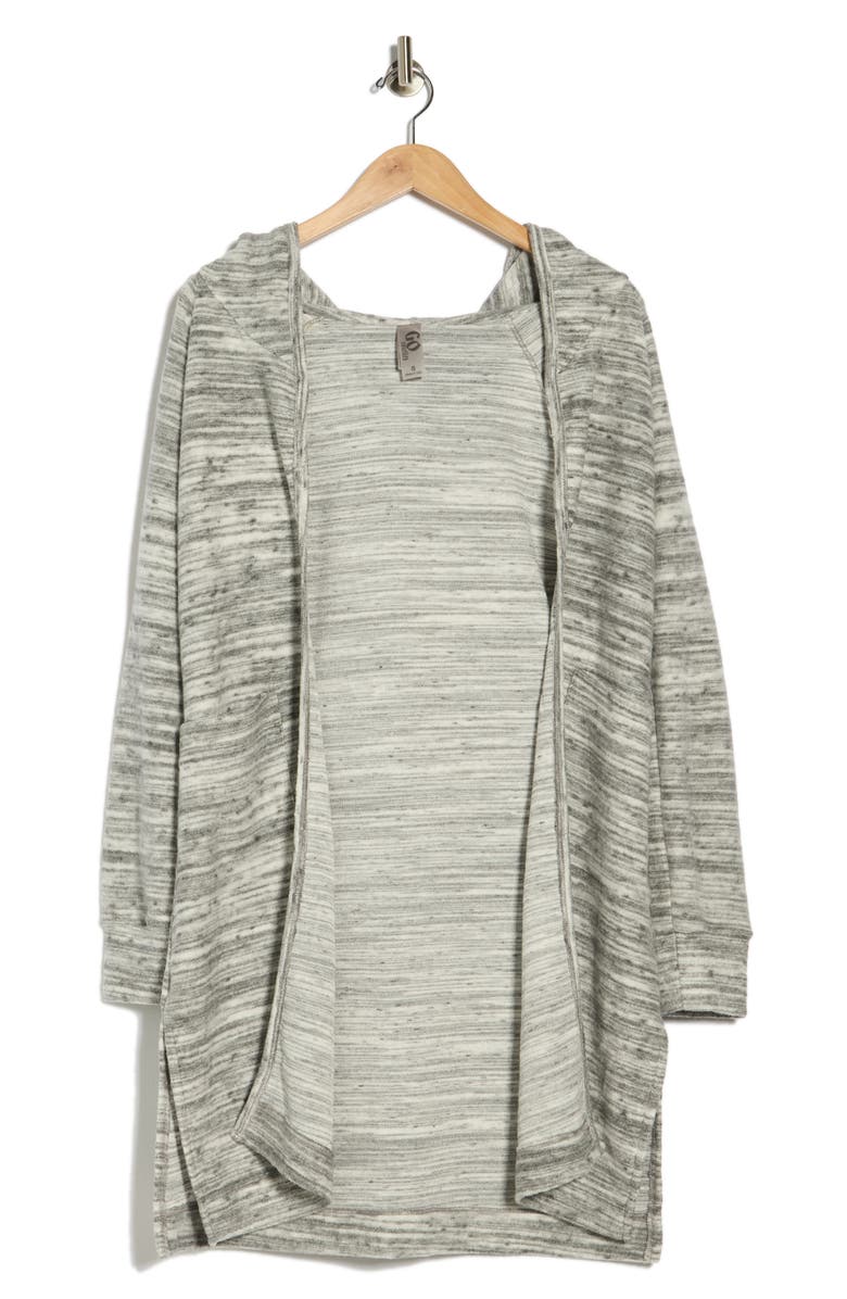 GO COUTURE Hooded Sweater Cardigan, Alternate, color, Moonstruck