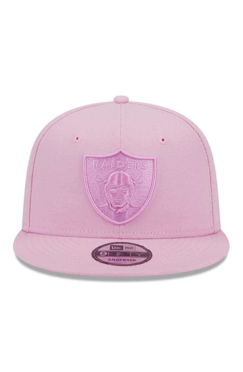 New Era Men's New Era Pink Las Vegas Raiders Color Pack 9FIFTY Snapback Hat, Alternate, color, 