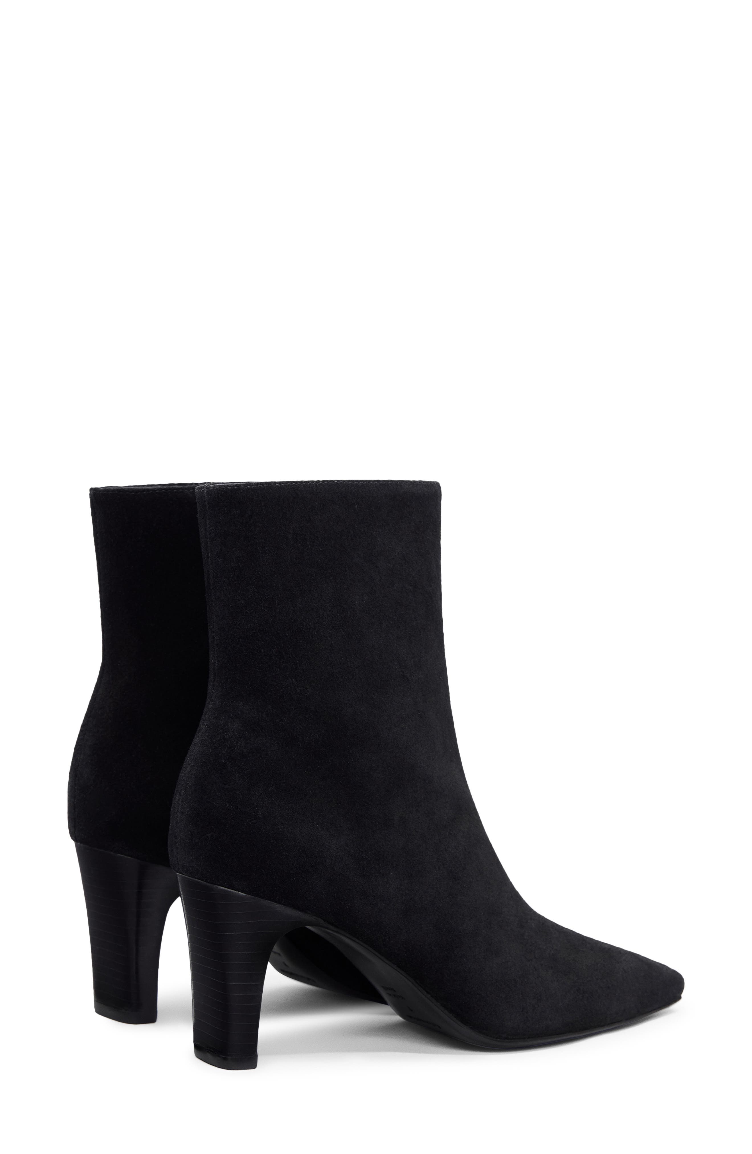 Reformation Tatyana Bootie, Alternate, color, Black Suede