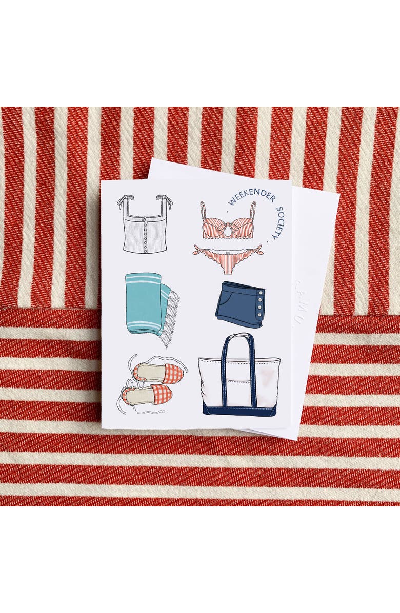 Ramus & Co Everyday Greeting Card Pack (3ct) "Gingham Weekender Society", Alternate, color, Multi-Pack