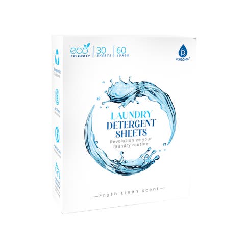 Natural Laundry Detergent Sheets – Fresh Linen Scent